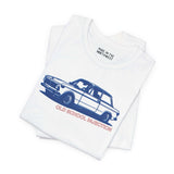 Old School Injection tee featuring a vintage BMW 2002 Tii graphic, perfect for car lovers and enthusiasts.