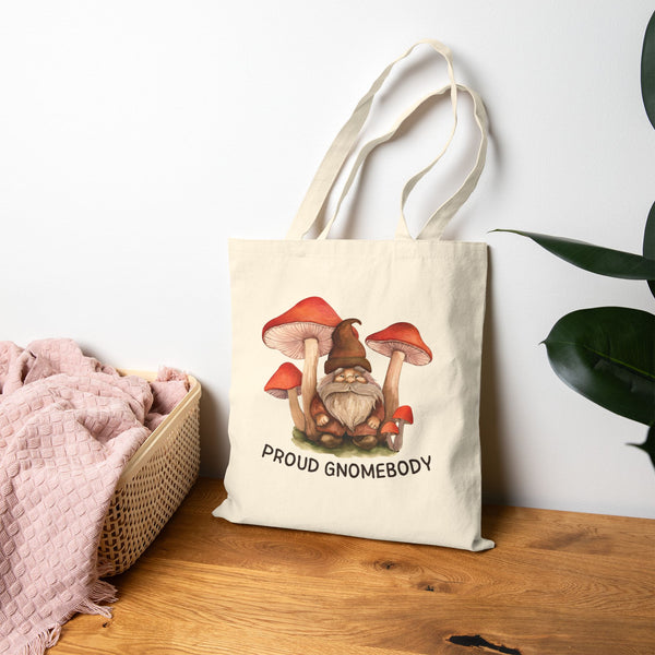 Proud Gnomebody Cotton Canvas Tote Bag