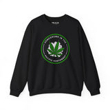 Homegrown Vibes PNW Edition sweatshirt featuring a cannabis leaf design celebrating Pacific Northwest culture.