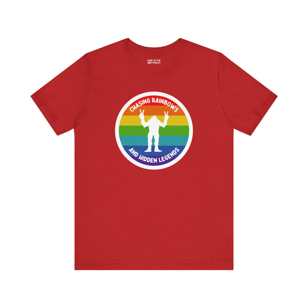 Chasing Rainbows Sasquatch Premium Soft Tee