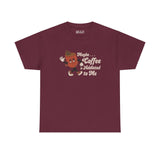 Burgundy tee with 