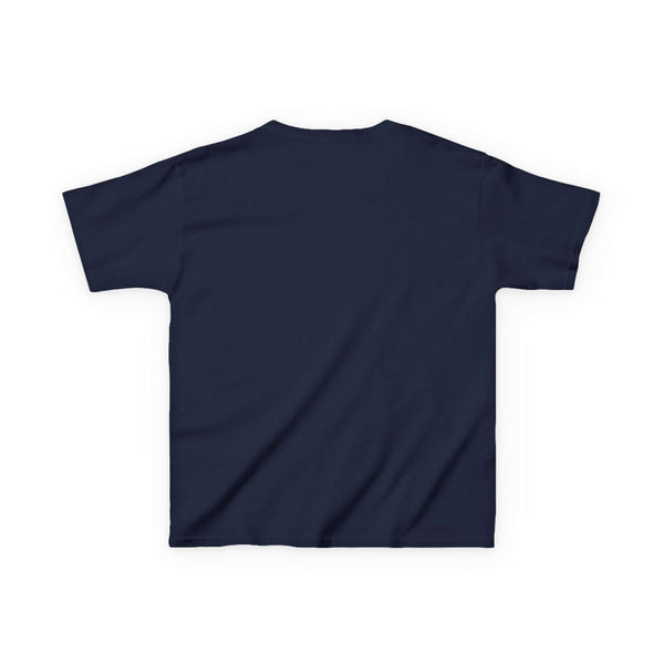 Back of Bear's Big Northwest Adventure kids' tee in navy color, perfect for young outdoor explorers.