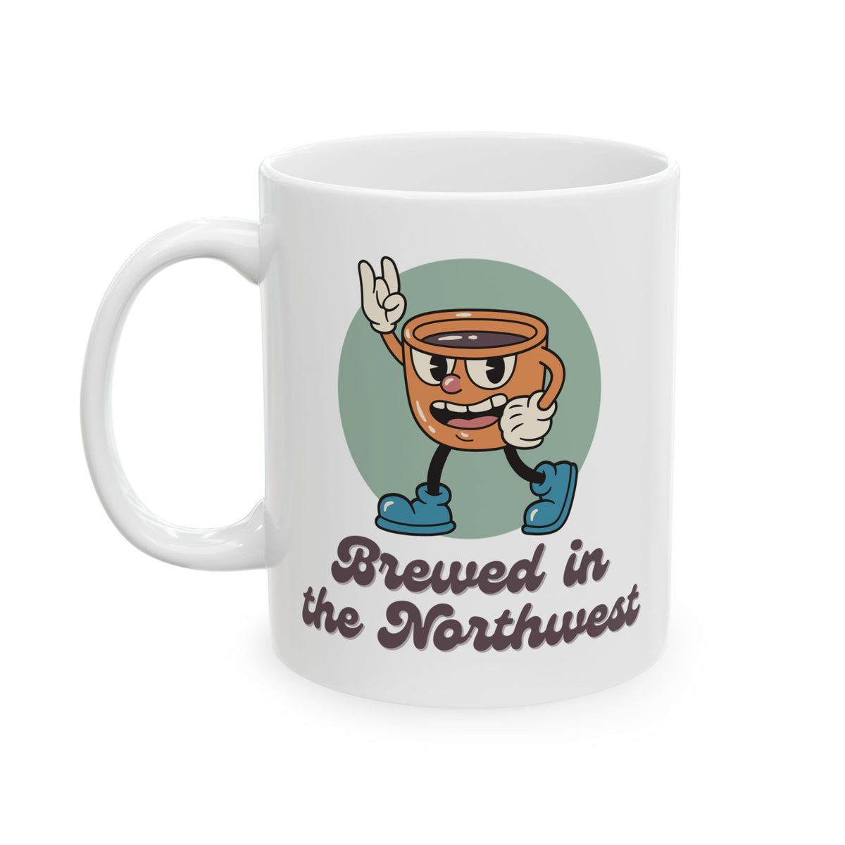 Brewed in the Northwest Ceramic Coffee Mug