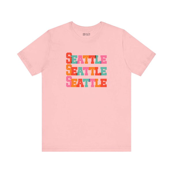 Bold and Bright Seattle Trio Premium Soft Tee