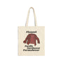 Flannel is PNW Formalwear Cotton Canvas Tote Bag