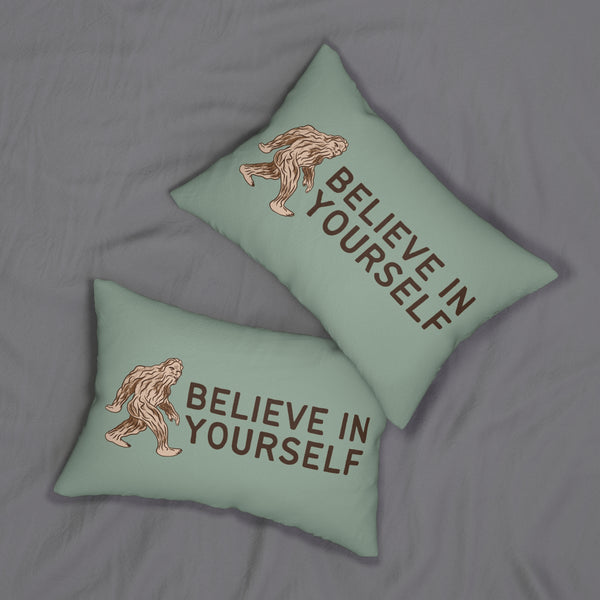 Bigfoot Believe in Yourself Lumbar Accent Pillow