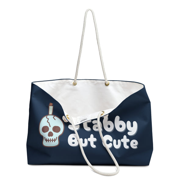 Stabby But Cute Skull Weekender Bag