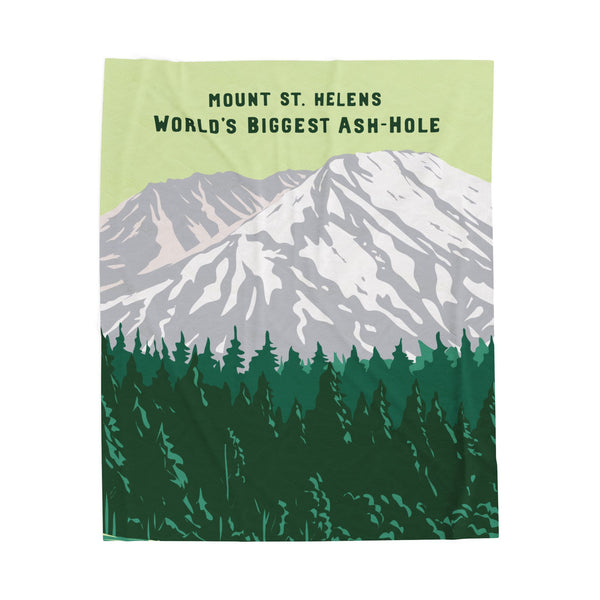 World's Biggest Ash-Hole Mount St. Helens Lightweight Cozy Blanket
