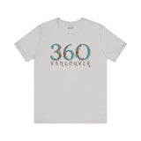 Women's 360 Floral Area Code Tee showcasing Pacific Northwest pride with elegant nature-inspired design for casual and stylish wear.