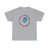 Gray athletic tee with 