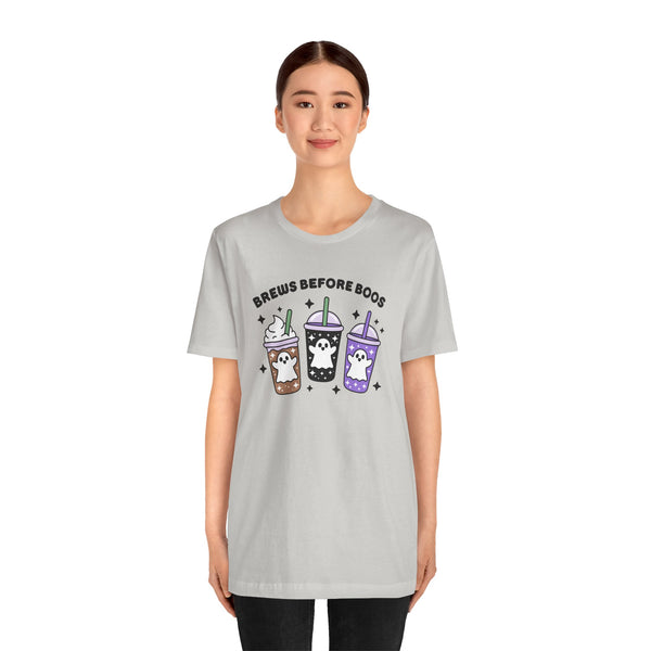 Brews Before Boos Halloween Coffee Premium Soft Tee
