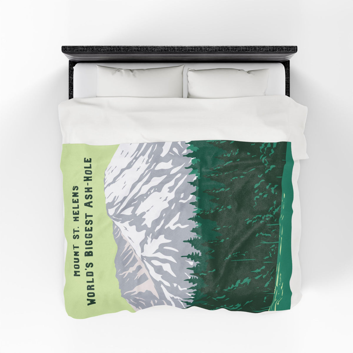 World's Biggest Ash-Hole Mount St. Helens Lightweight Cozy Blanket