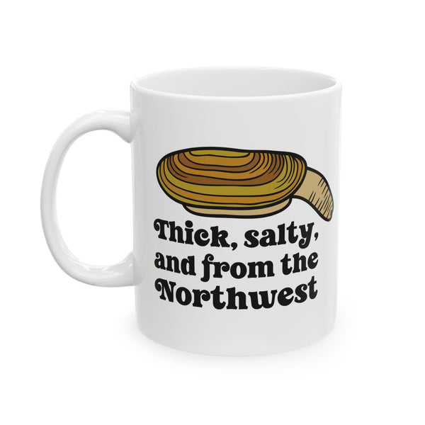 Thick & Salty Northwest Geoduck Clam Ceramic Mug (11oz, 15oz)