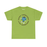 Green athletic tee featuring 