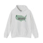 Gray hoodie featuring a map of the U.S. with the phrase 'Home is Where the Forest Is' in green.