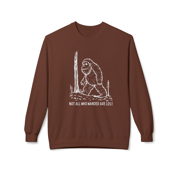 Not All Who Wander Are Lost Bigfoot Softstyle Midweight Sweatshirt