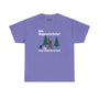 Purple athletic tee featuring 'Go Squatchin' in the Northwest' with a Sasquatch and trees design.