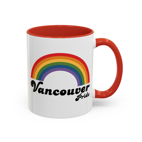 Retro Rainbow Vancouver Pride Ceramic Coffee Mug