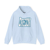 Light blue hoodie with 