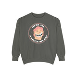 We're All A Little Bit Gay sweatshirt featuring a playful design and cozy fit.