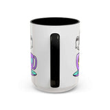 Let's Have a Spooky Tea Mug featuring a playful pastel purple design with a tiny skull and ghost steam.