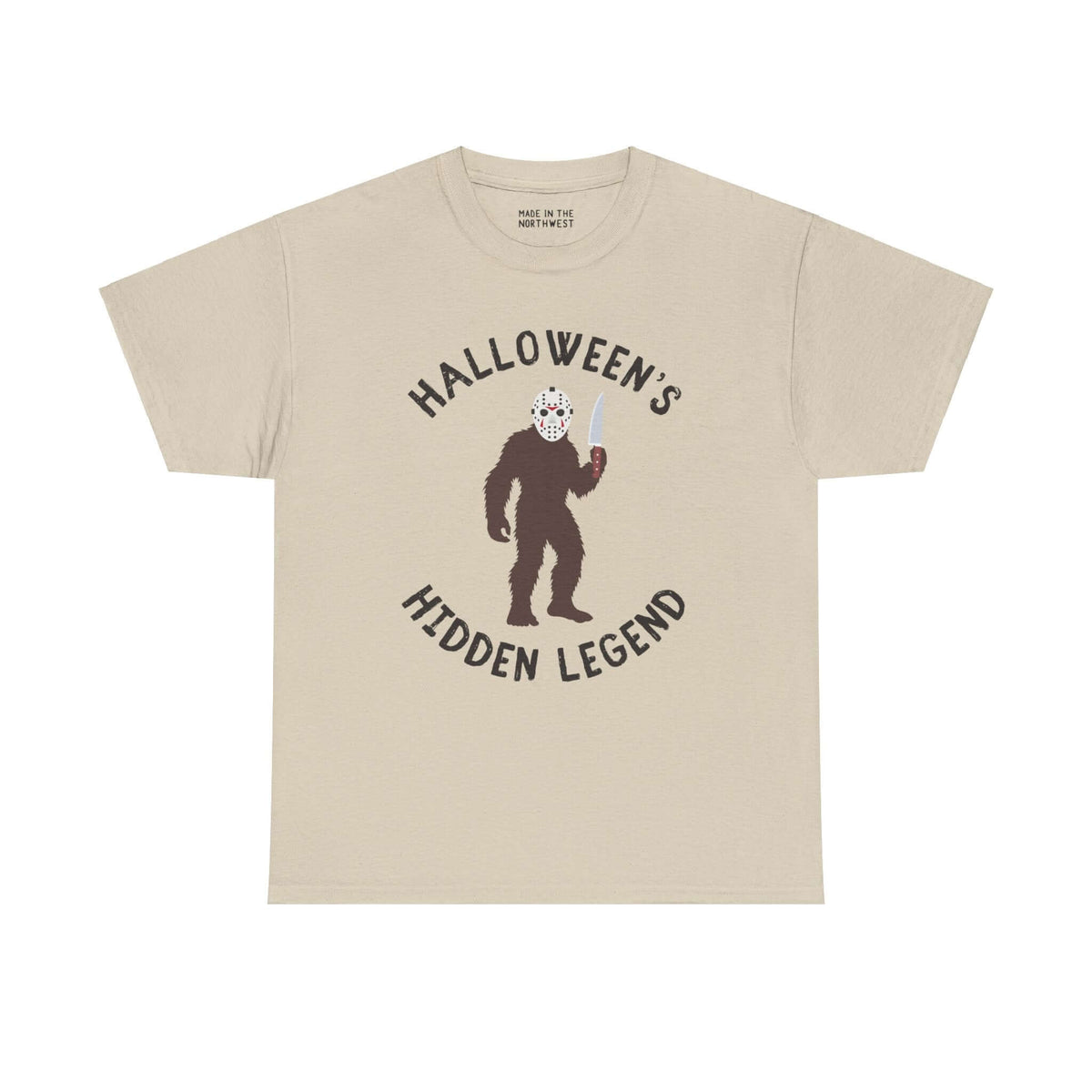 Halloween's Hidden Legend Bigfoot Athletic T-Shirt