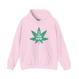 Pink hoodie with 