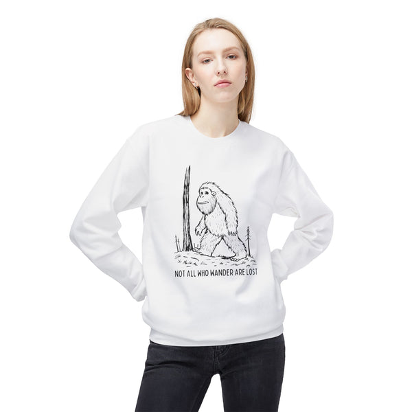Not All Who Wander Are Lost Bigfoot Softstyle Midweight Sweatshirt