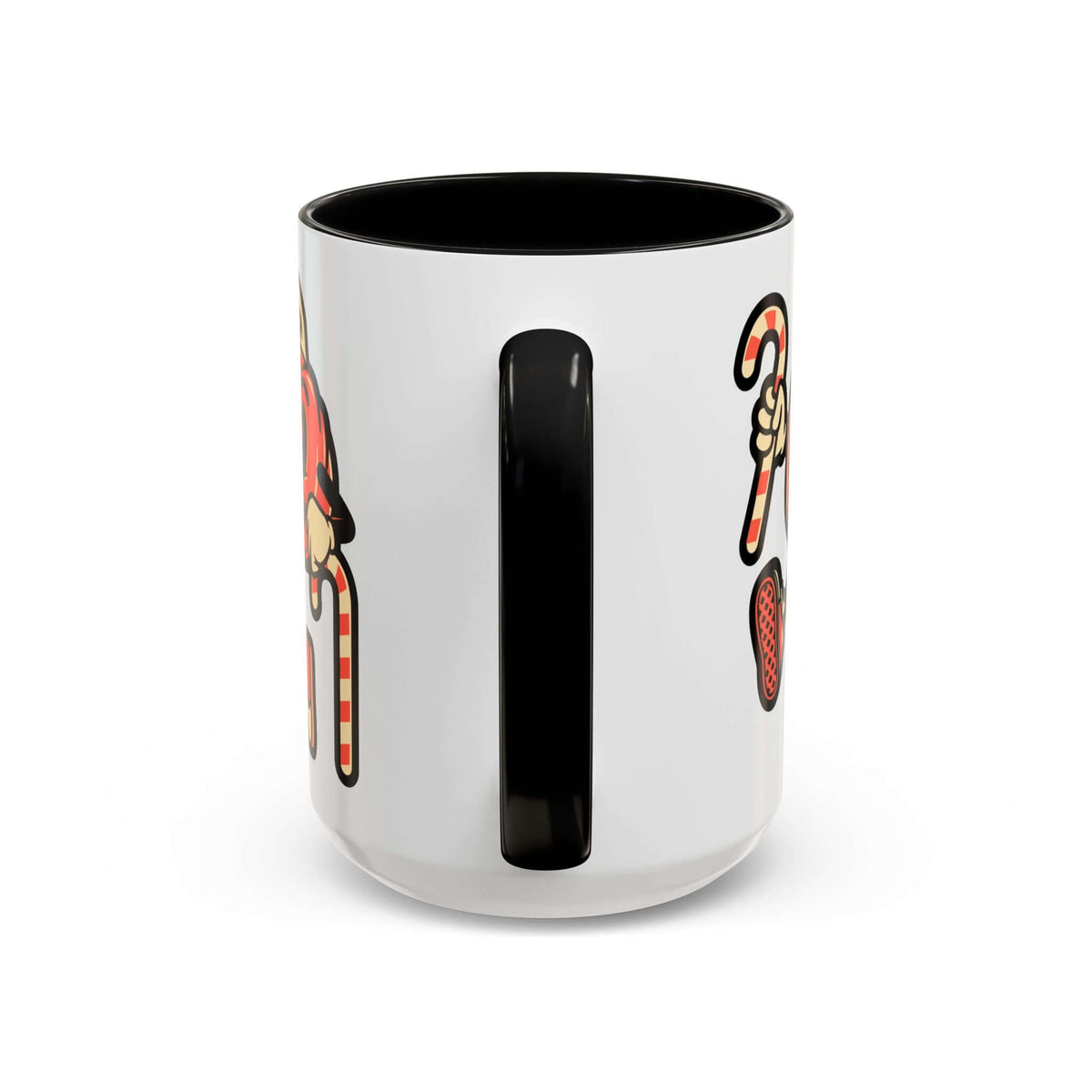 Merry Creepmas Mug featuring playful pumpkins and candy canes for festive holiday cheer.