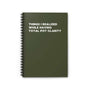Things I Realized While Having Total Pot Clarity spiral notebook, perfect for jotting down profound ideas and thoughts.