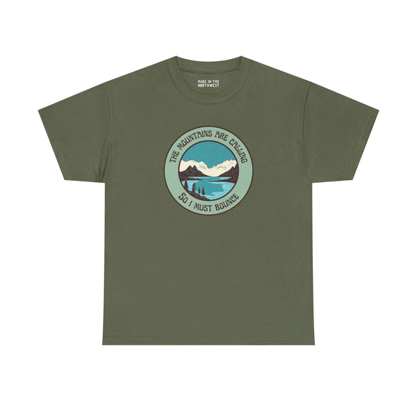 The Mountains are Calling So I Must Bounce Athletic Tee