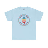 Light blue tee featuring vibrant Bigfoot graphic and 