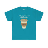 Teal athletic tee with 