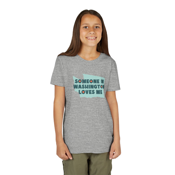 Someone in Washington Loves Me Premium Soft Kids Tee
