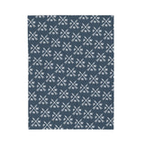 PNW Arrow Crossroads Lightweight Cozy Blanket with crossed arrows and PNW initials pattern.