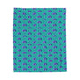 Rain & Runways Umbrella Pattern PNW Lightweight Cozy Blanket featuring colorful umbrella design.