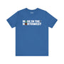 Northwest Woodlands Premium Soft Tee in blue featuring the text 'Made in the Northwest', perfect for outdoor enthusiasts.