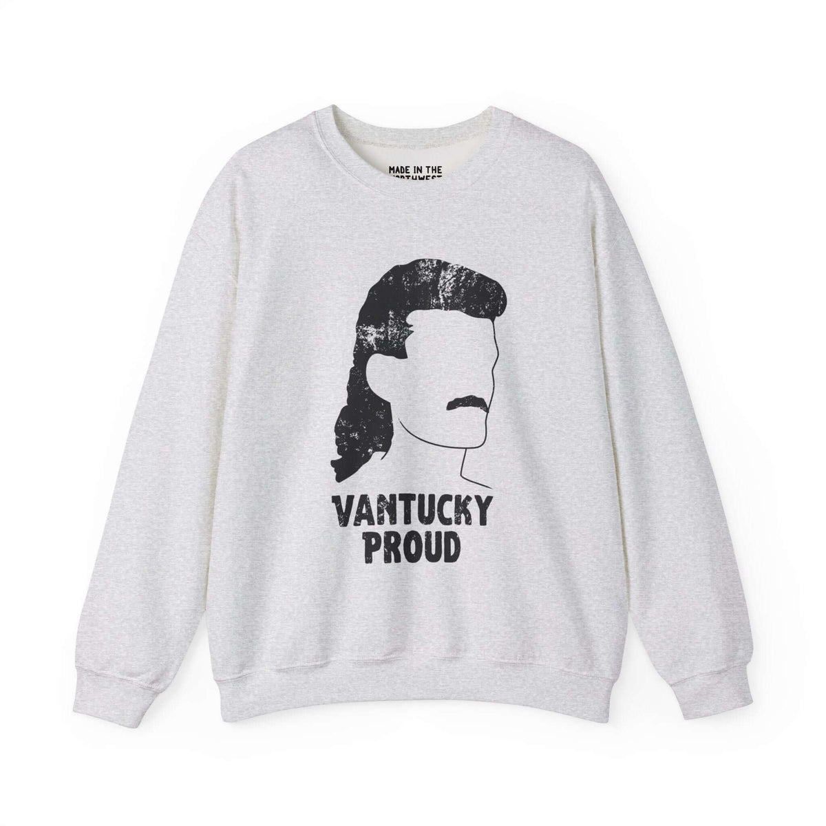 Vantucky Proud sweatshirt with Billy Ray Slammer design and bold text, showcasing a playful and energetic style.