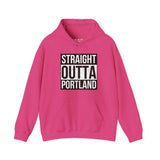 Bold pink hoodie with 