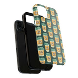 East Meets Roast tough phone case featuring Asian-inspired coffee cup design for stylish protection.