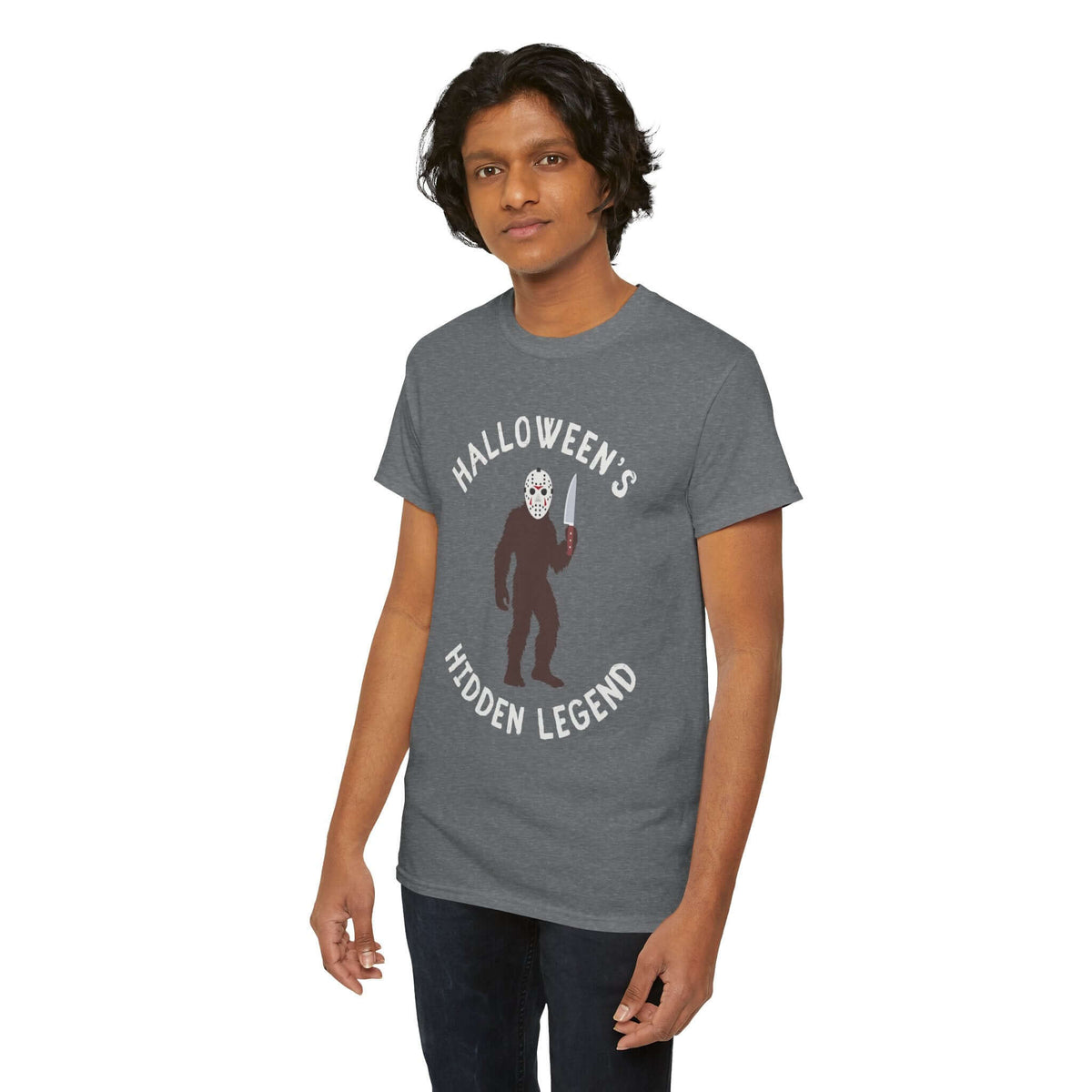 Halloween's Hidden Legend Bigfoot Athletic T-Shirt