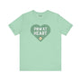 Sage green "PNW at Heart" compass tee, perfect for Pacific Northwest adventures and trail exploration.