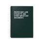 Proper Bike Lane Etiquette spiral notebook to document thoughts on cycling etiquette and opinions.