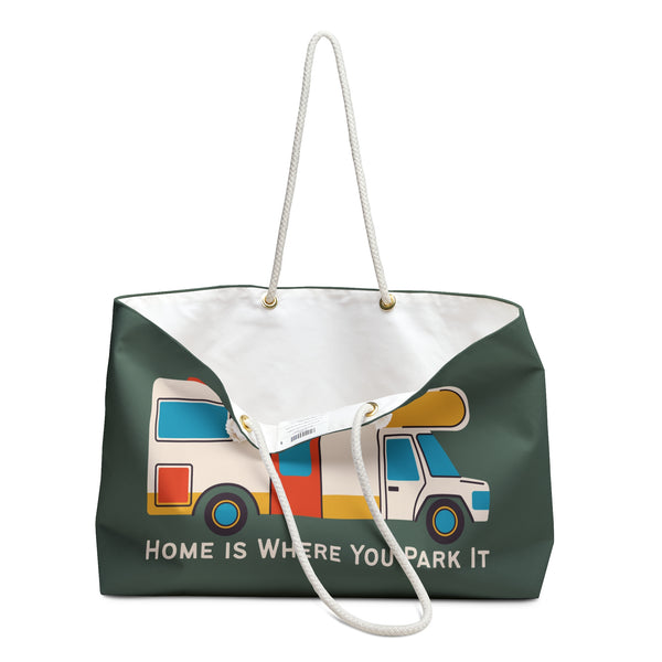 Home is Where You Park It RV Camper Weekender Bag