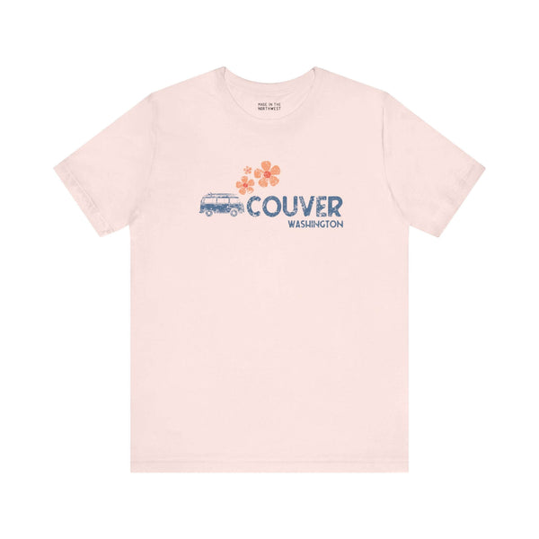 Groovy VAN-Couver Vibes Soft Tee Cruise through nostalgia with our groovy VAN-Couver Vibes tee from the Motor Mania collection. This retro-inspired design features a van graphic cleverly paired with "-couver" to spell out "Vancouver," accented by faded fl