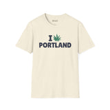 I Marijuana Portland T Shirt featuring a clean graphic design of 