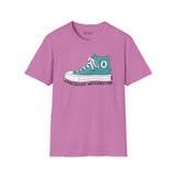 Kickin’ It in the 360 Vancouver T Shirt featuring a classic Converse hi top design.