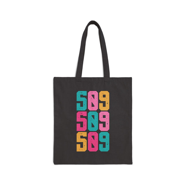 Five Oh Nine Spokane Electric Pop Cotton Canvas Tote Bag