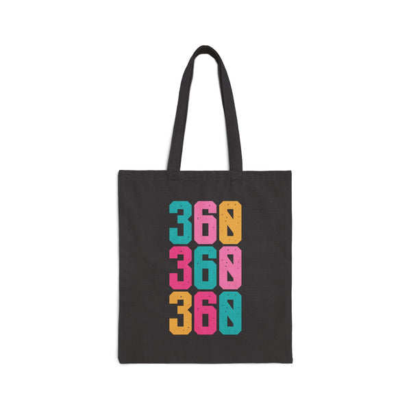 Three Six Oh Vancouver Washington Electric Pop Cotton Canvas Tote Bag
