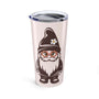 Gnome's Got Style Daisy Stainless Coffee Tumbler 20 oz. featuring a playful gnome with daisy glasses.